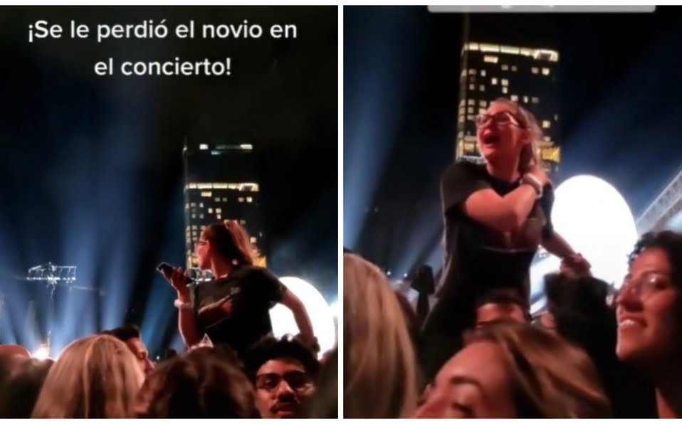 En concierto de Coldplay, joven pierde a su novio y el público la ayuda a encontrarlo