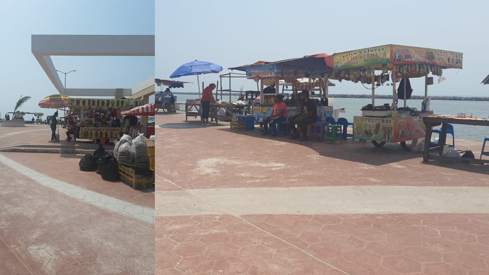 Al menos 45 comerciantes fueron reubicados en la Playa Miramar