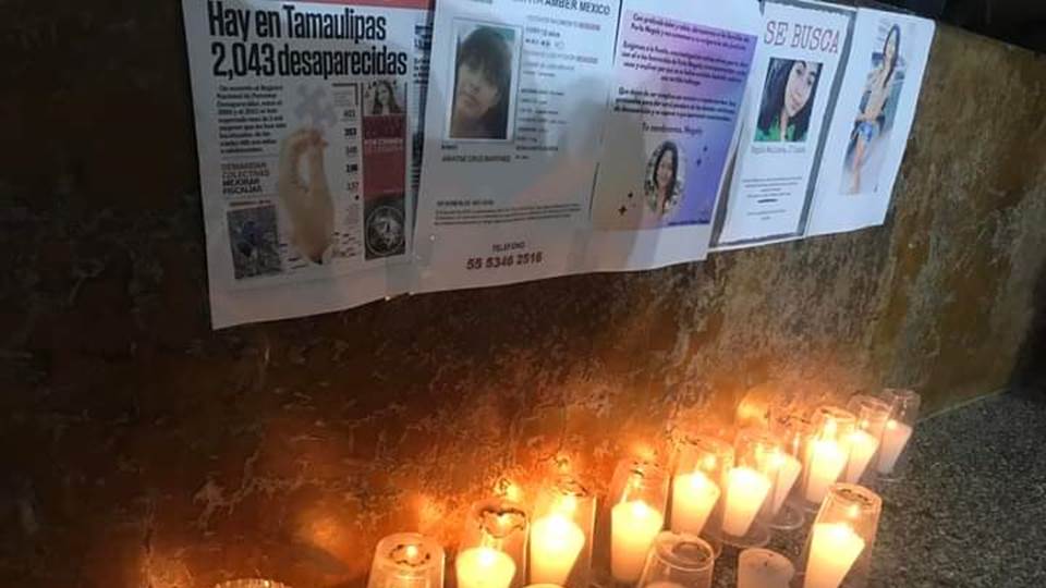 Realizan velada a mujeres desaparecidas en Tamaulipas; 105  son de la zona sur