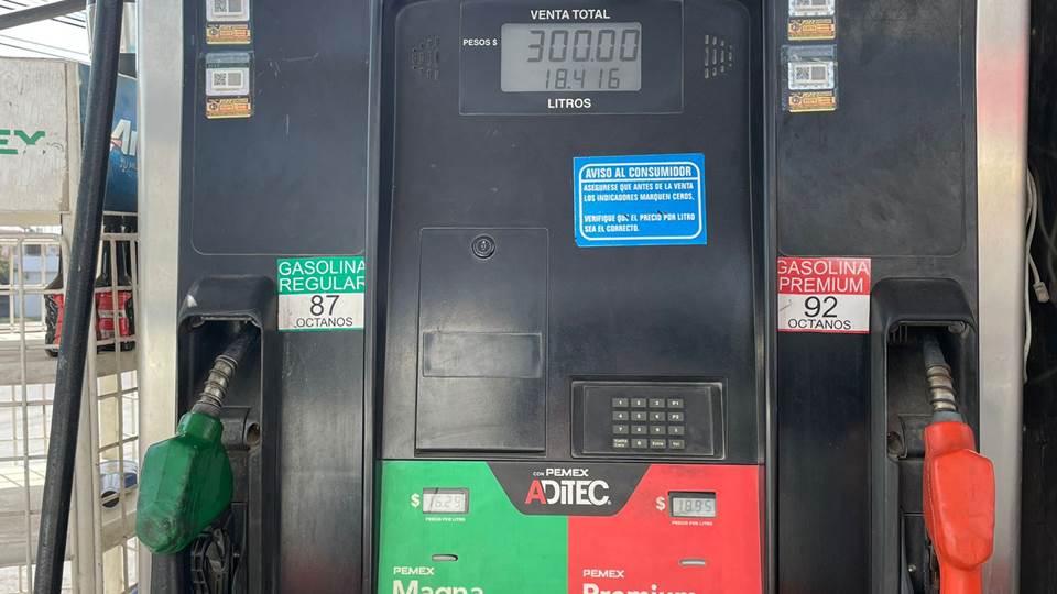 Aumenta 4.12 pesos litro de gasolina en la frontera; se acabó estimuló