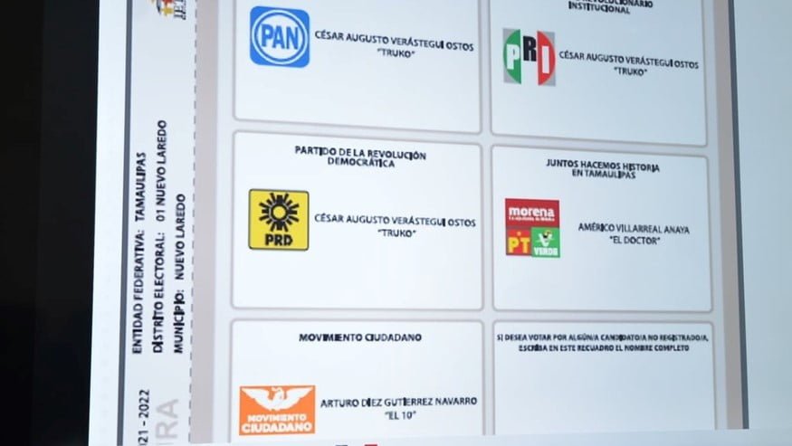 Aprueban diseños para boletas electorales de Tamaulipas