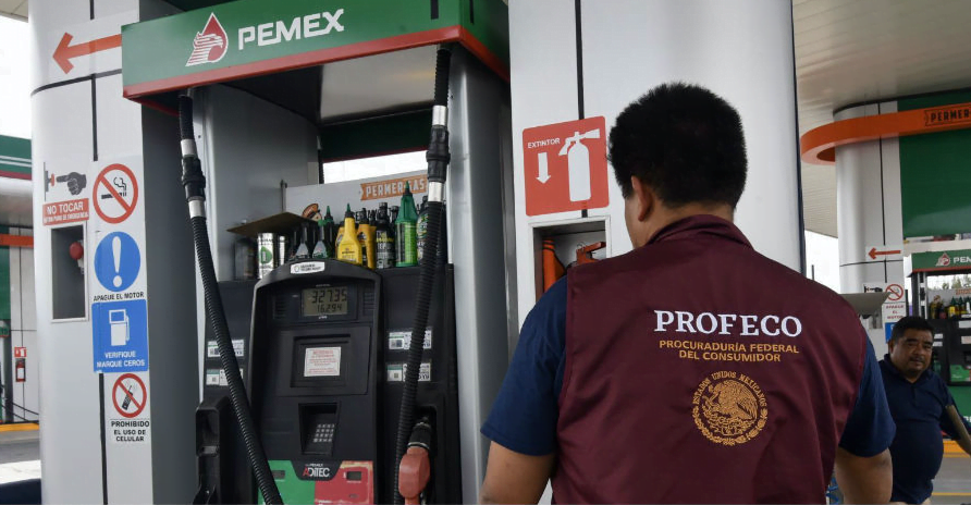 Gasolinera robaba uno de cada diez litros en Tamaulipas; Amenazaron a golpes a personal de Profeco