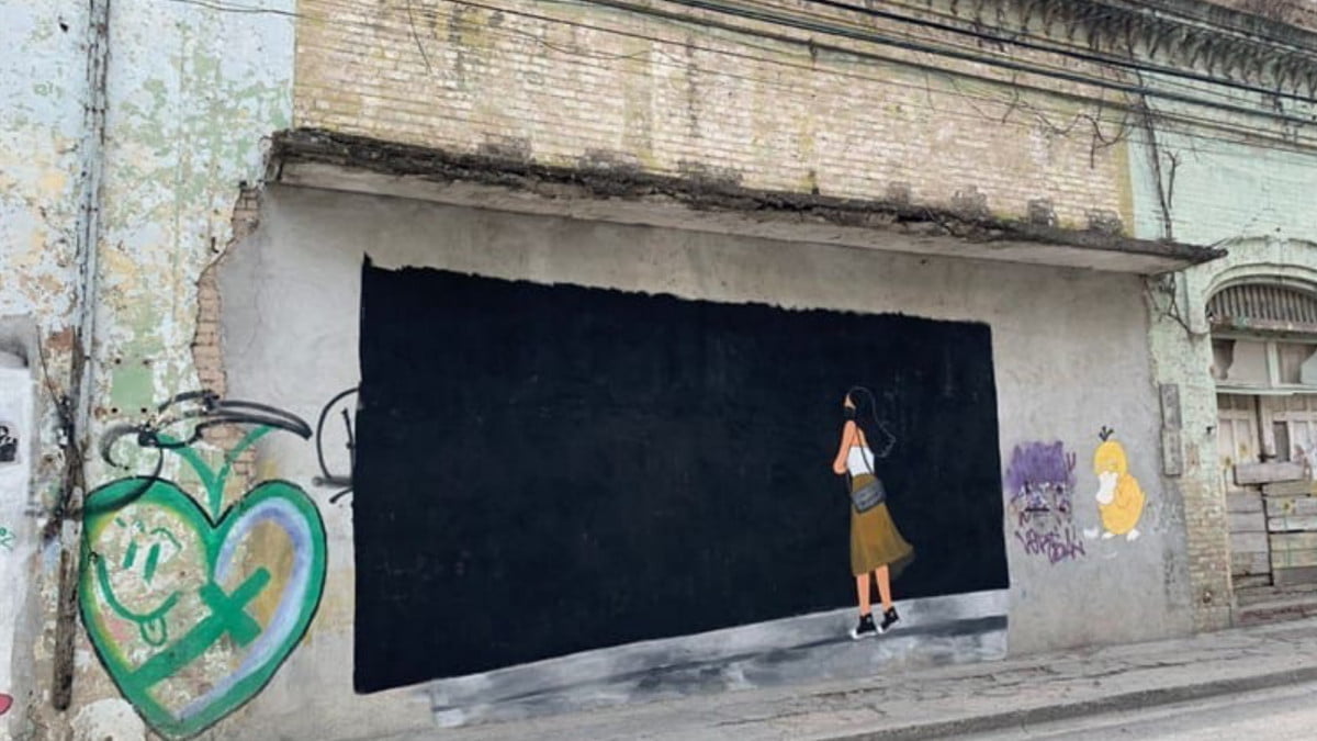El mural que le rinde tributo a Debanhi en Matamoros