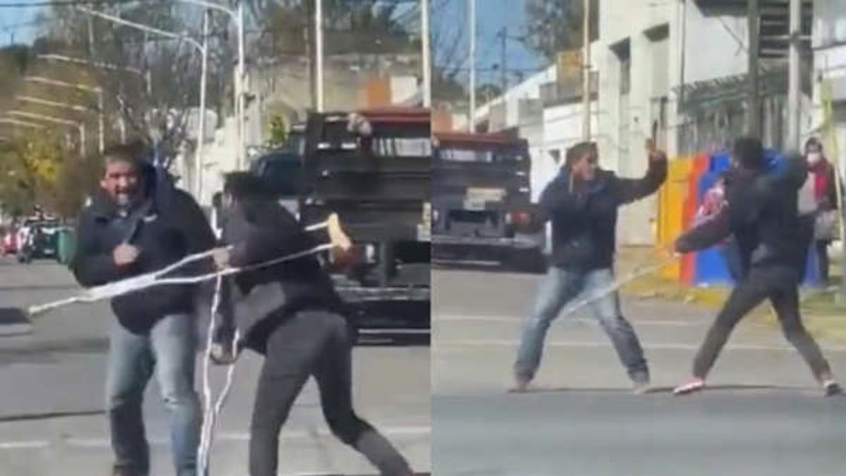 Hombre con muletas sale corriendo tras ser exhibido como impostor