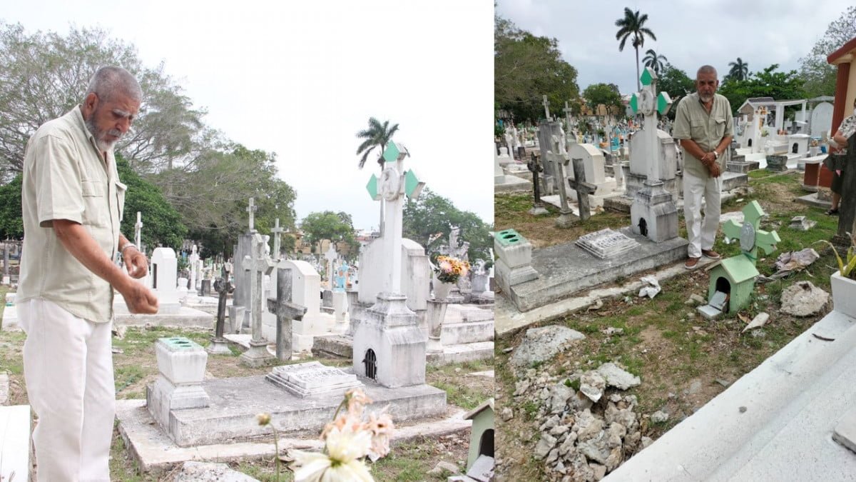 Roban barandales a tumbas en el cementerio de Tampico
