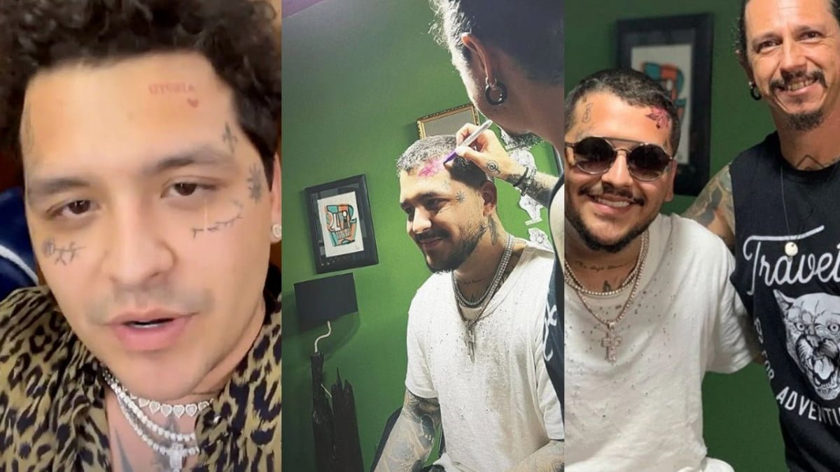 Christian Nodal se borra el último tatuaje que tenía de Belinda