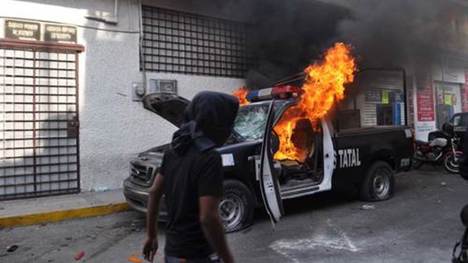 Jornada violenta en Chilpancingo deja quema de vehículos