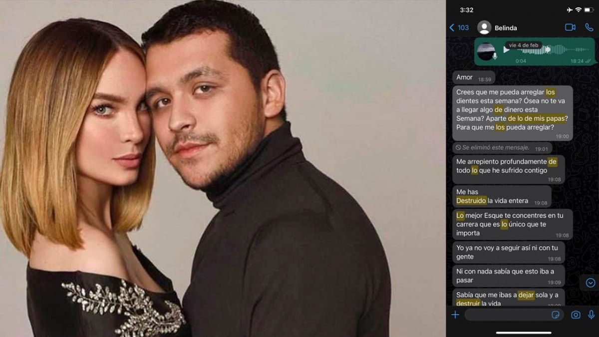 Christian Nodal filtra conversación con Belinda y lo tachan de «machista»