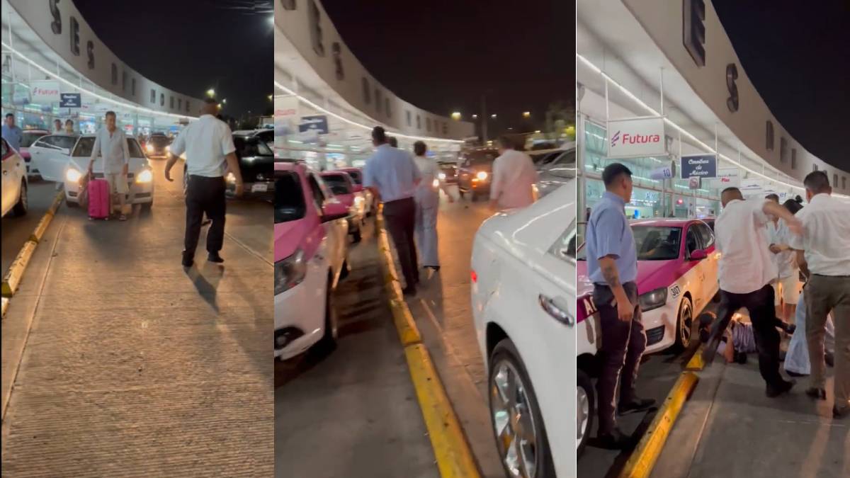 Joven reclama a taxista por casi atropellar a su perro y este se va contra él y lo golpea