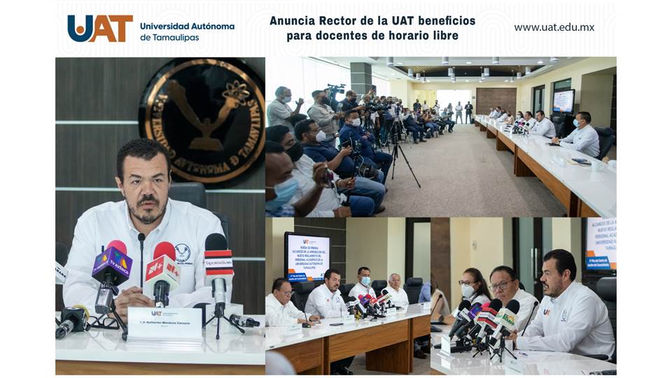 Anuncia Rector de la UAT beneficios para docentes de horario libre