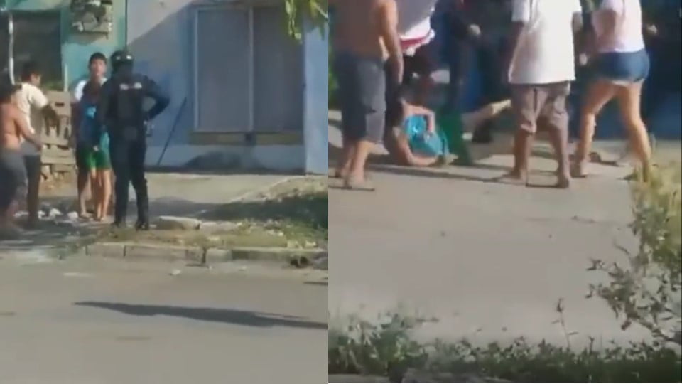 Indigna vídeo de estatales golpeando a vecinos en Veracruz