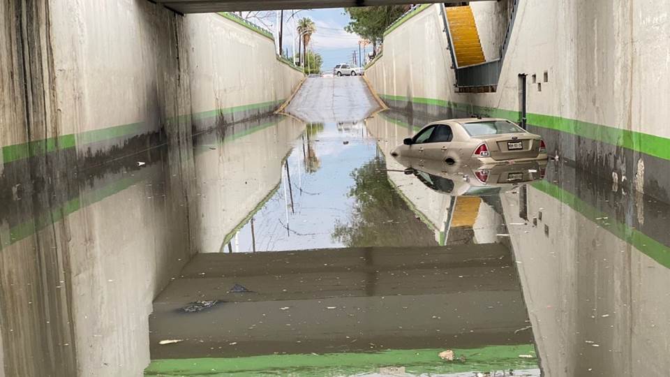 Deja lluvia encharcamientos fuertes en Nuevo Laredo                     