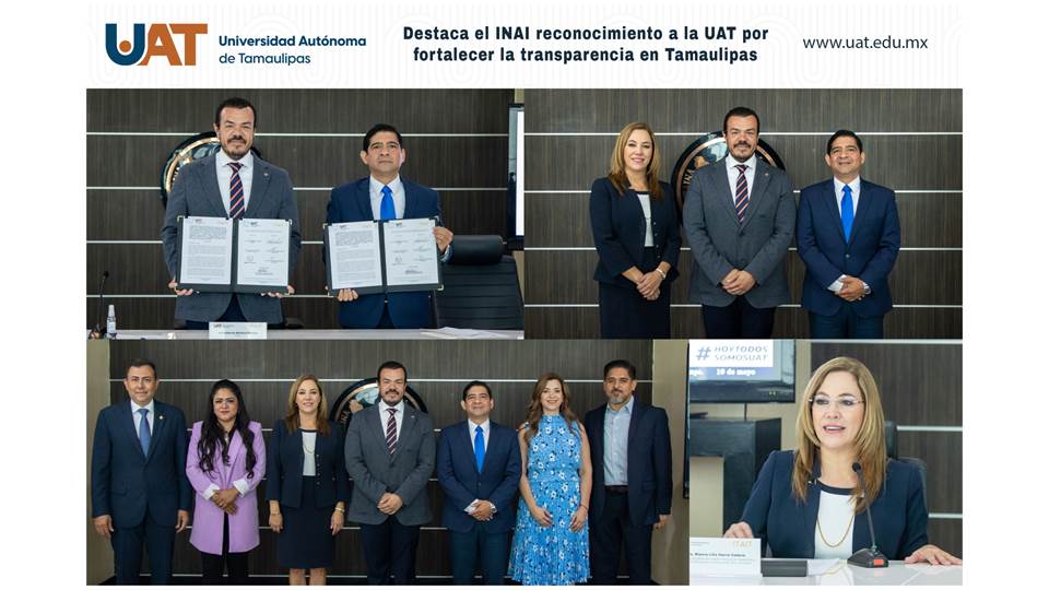 Reconoce el INAI trabajo de la UAT por fortalecer la transparencia