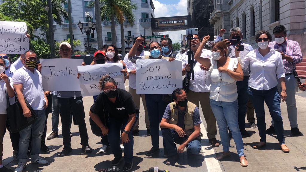 Periodistas del Sur de Tamaulipas protestan por asesinato de Antonio de la Cruz