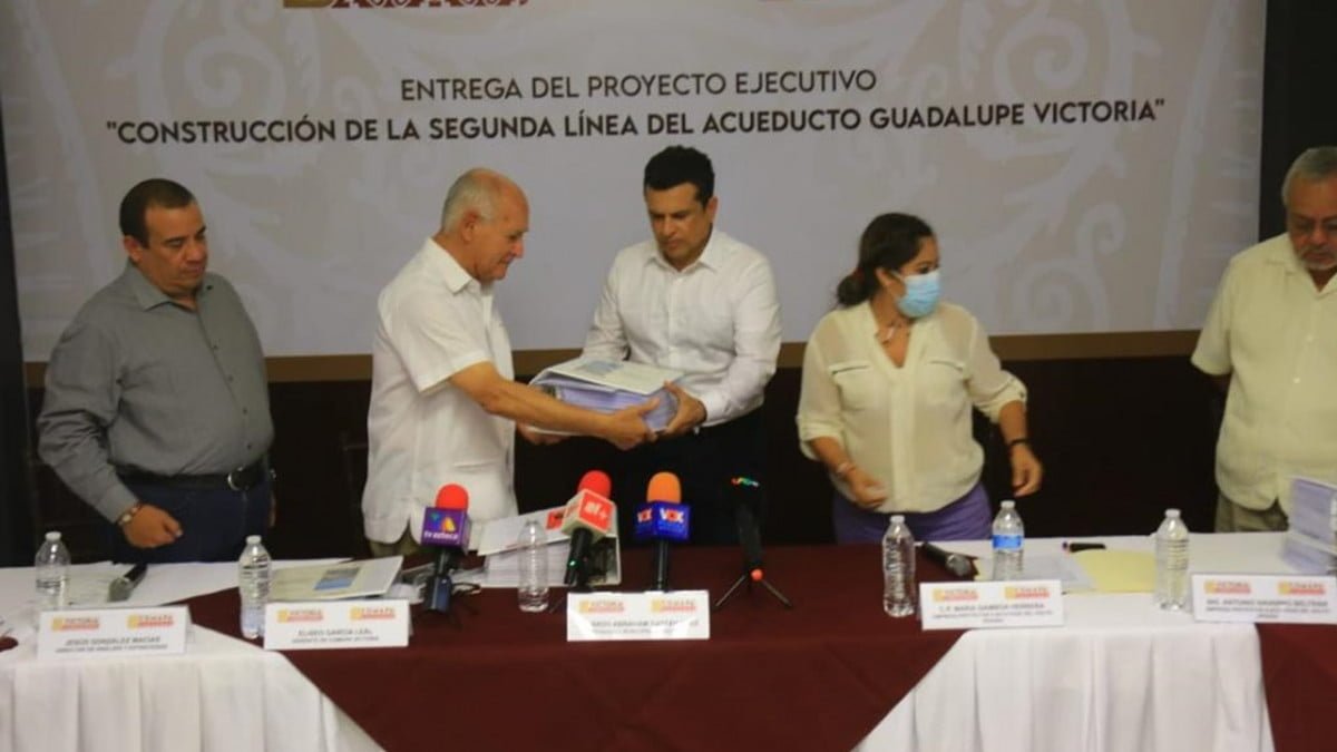 Entregan proyecto ejecutivo para segunda línea del acueducto en Cd. Victoria