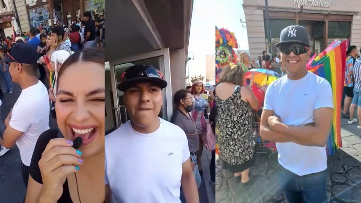 Mujer lleva a su esposo homofóbico a marcha del orgullo gay