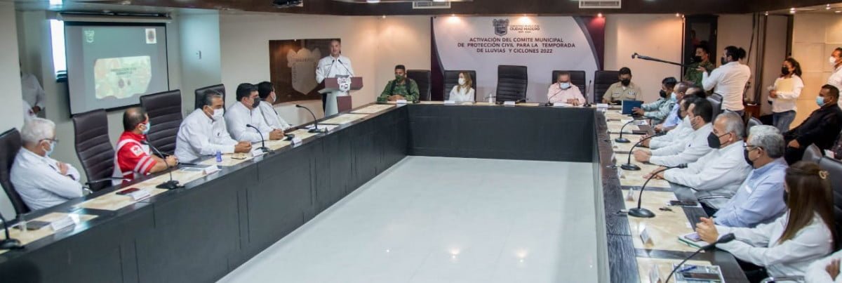 Activa Ciudad Madero Comité Municipal de Protección Civil para temporada de Lluvias y Ciclones 2022