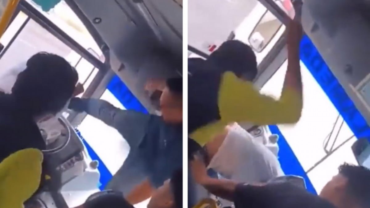 Pasajeros golpean a chofer de camión por aumento de tarifa ilegal
