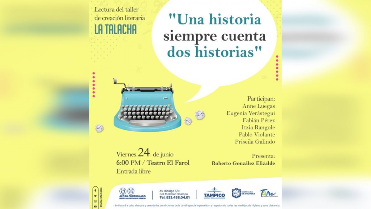 Invitan a asistir a lectura de taller de creación literaria en Tampico