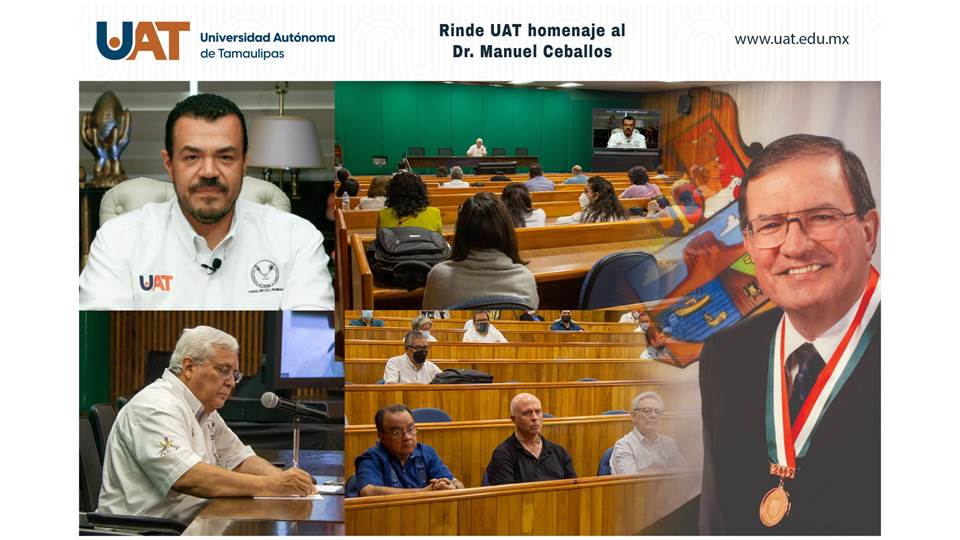 Rinde UAT homenaje póstumo al Dr. Manuel Ceballos