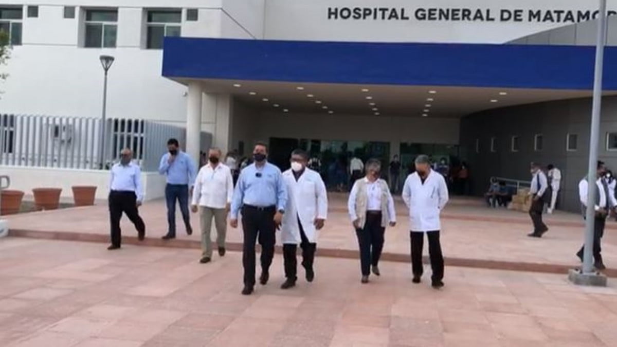 Cabeza de Vaca supervisa nuevo hospital de Matamoros