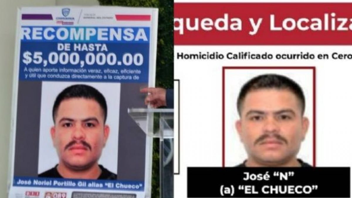 Ofrecen hasta cinco millones de pesos por “El Chueco”, presunto asesino de jesuitas