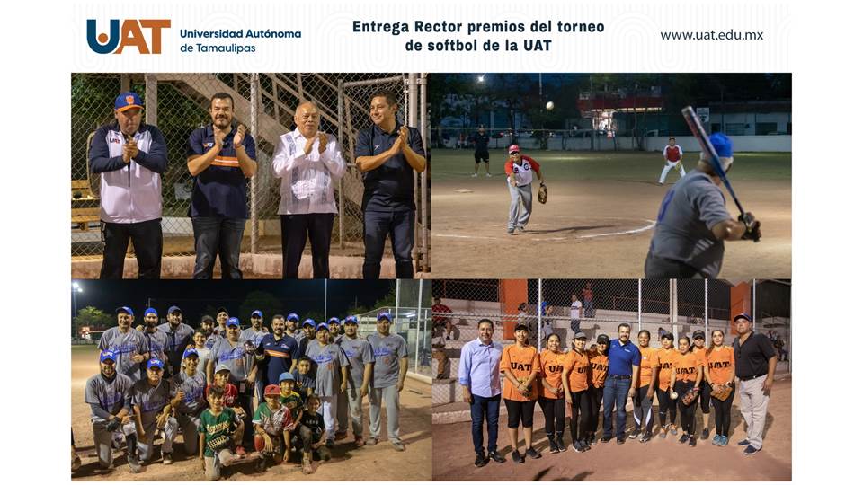 Entrega el Rector premios del torneo de softbol de la UAT