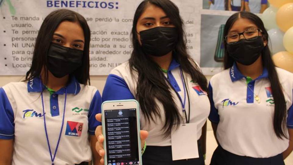 Tres estudiantes de Tamaulipas se inspiran en caso Debanhi y crean dispositivo de seguridad