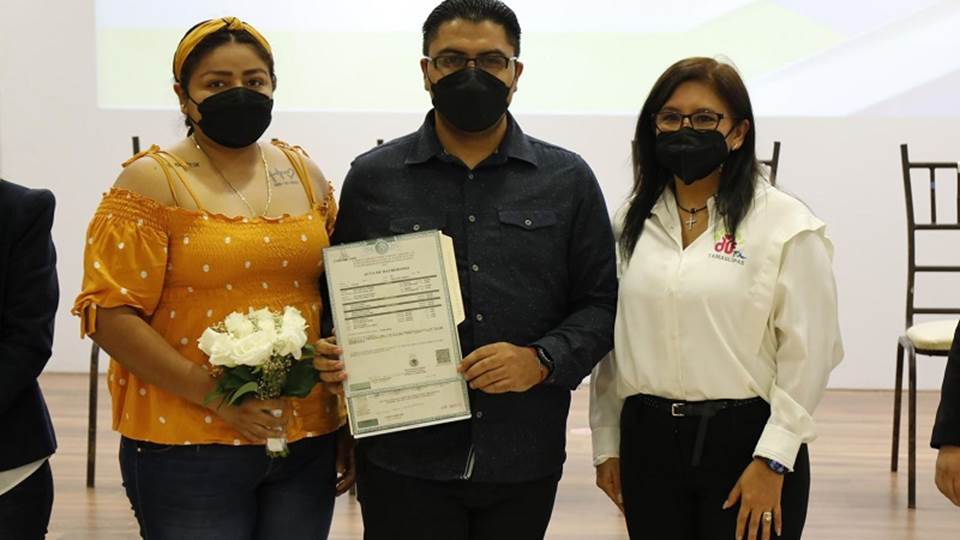 Inicia DIF Tamaulipas con ceremonias y entrega de actas de matrimonios colectivos en el estado