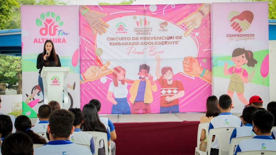 Impulsa DIF Altamira acciones de prevención de embarazo en estudiantes