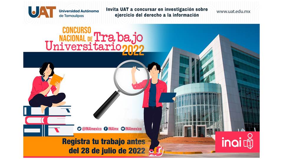 Invita UAT a concursar en investigación sobre ejercicio del derecho a la información
