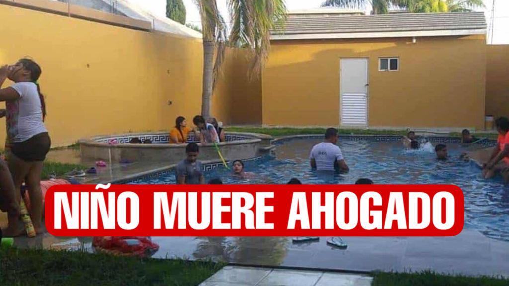 Se ahoga niño de 3 años en alberca