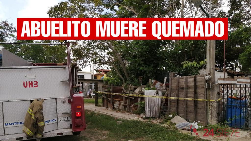 Muere ancianito en incendio de casa habitación 