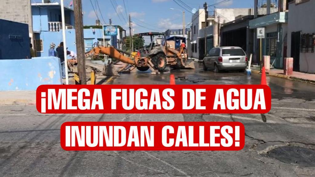 Matamoros registra dos mega fugas de agua