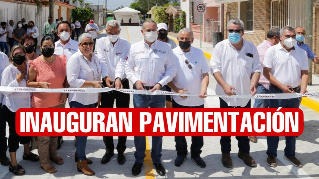 Inauguran pavimentación en Cd. Madero