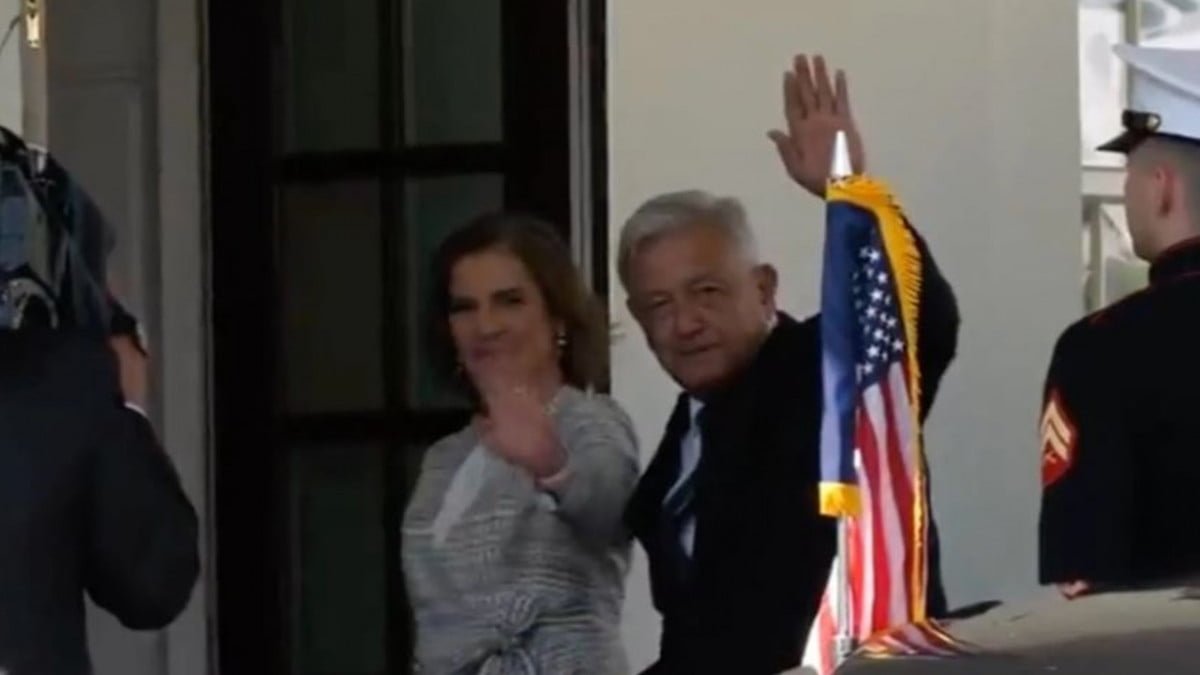 Llega AMLO a Casa Blanca para reunión con Biden