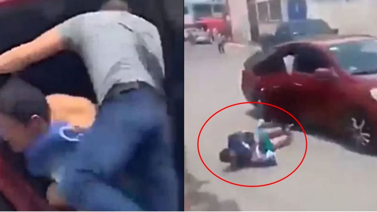 Desde auto en movimiento, joven huye de secuestradores
