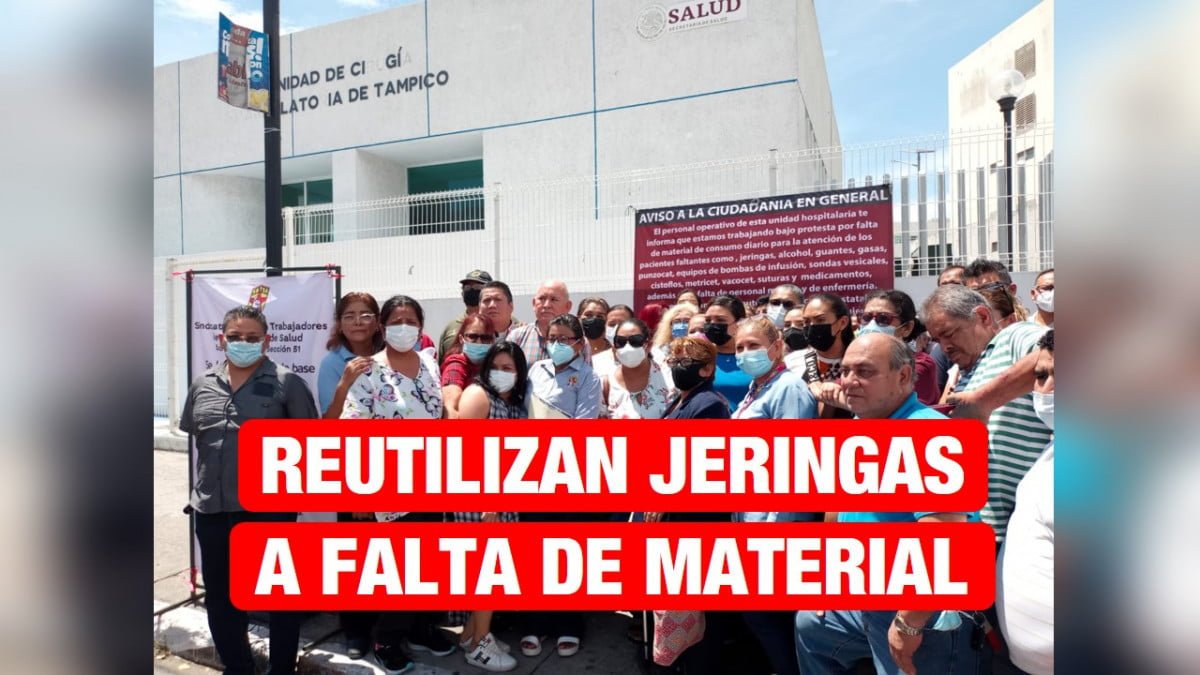 Trabajadores del Carlos Canseco protestan por carencias; tienen que reutilizar las jeringas en urgencias.