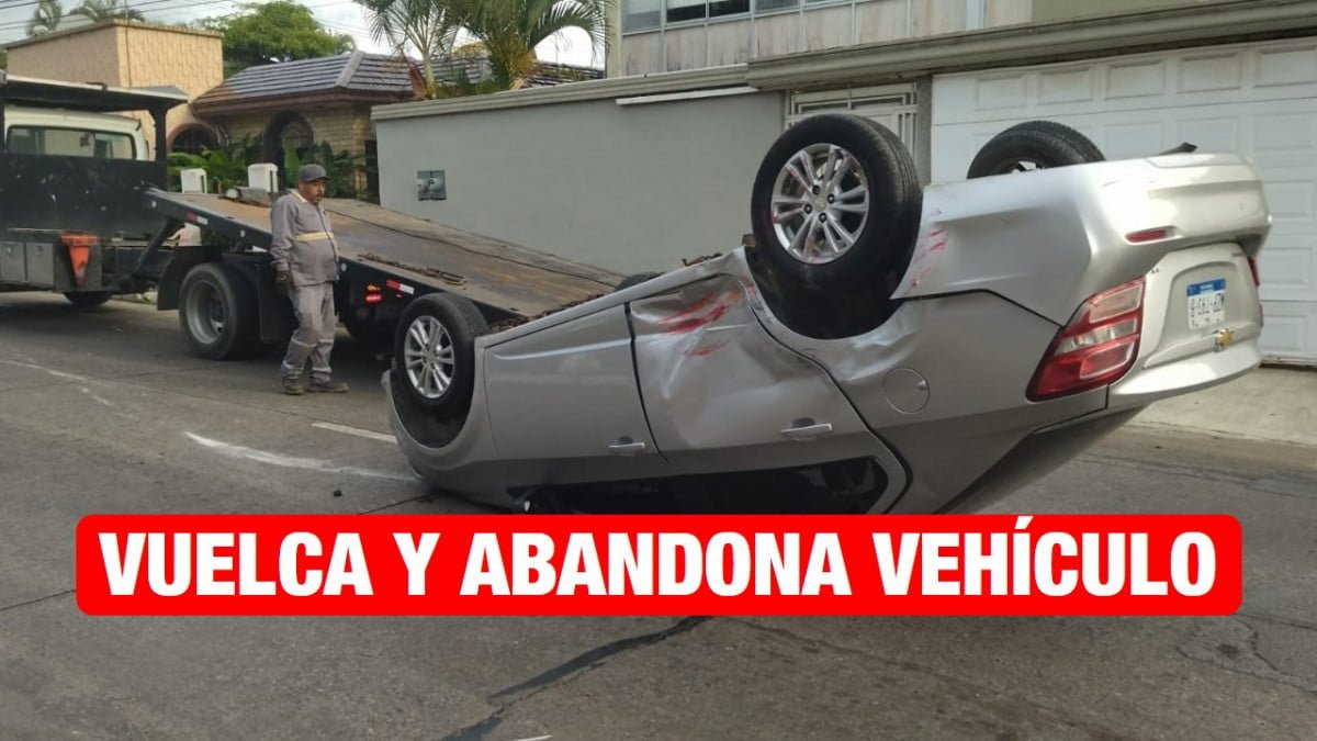 Vehículo que circulaba en contra ruta, choca y se da a la fuga.