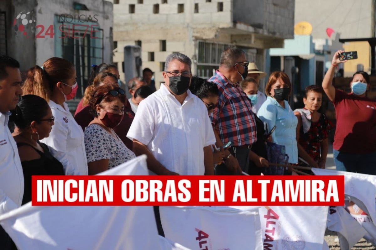 Inicia Armando Martínez obras públicas en múltiples sectores de Altamira