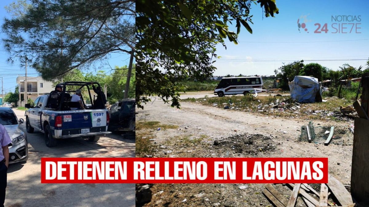 Detienen relleno de lagunas en Ciudad Madero