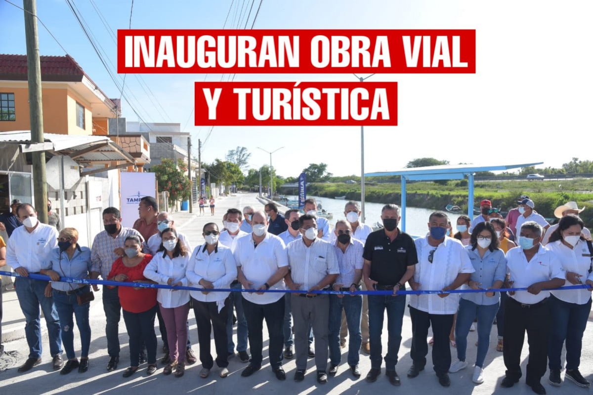 Entrega Chucho Nader Obra de Infraestructura Vial y Turística en Tancol