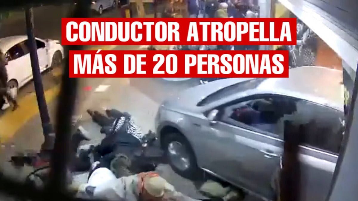 Hombre con discapacidad motriz atropella a más de 20 personas