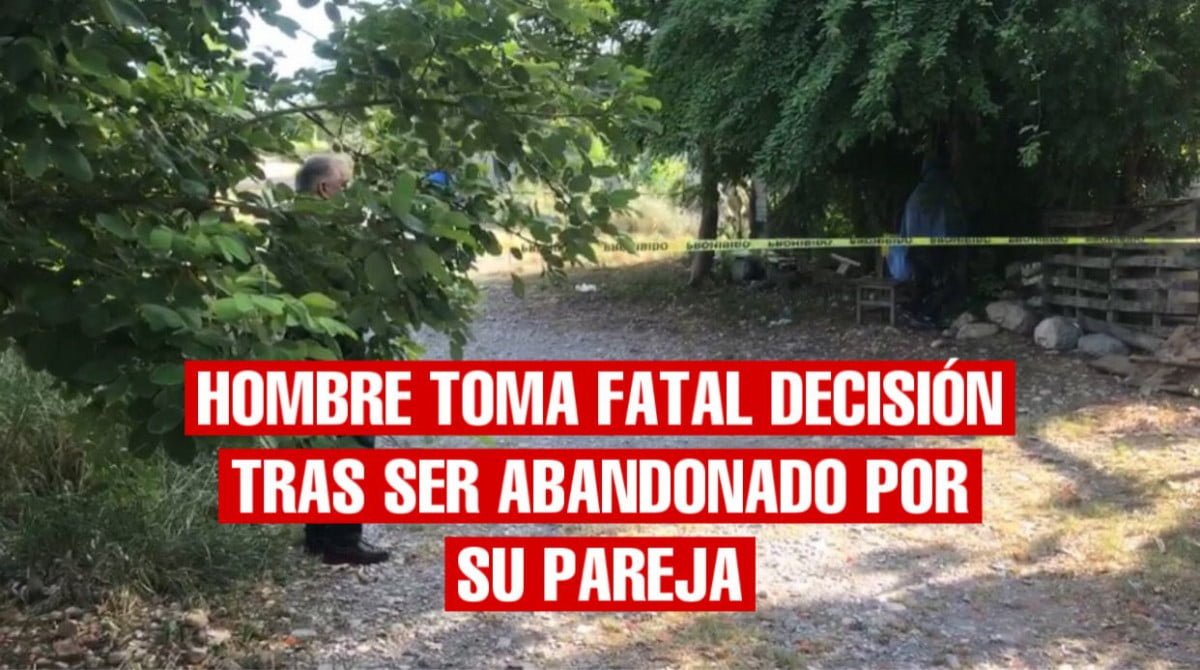 Lo deja su pareja y escapa por la puerta falsa del suicidio