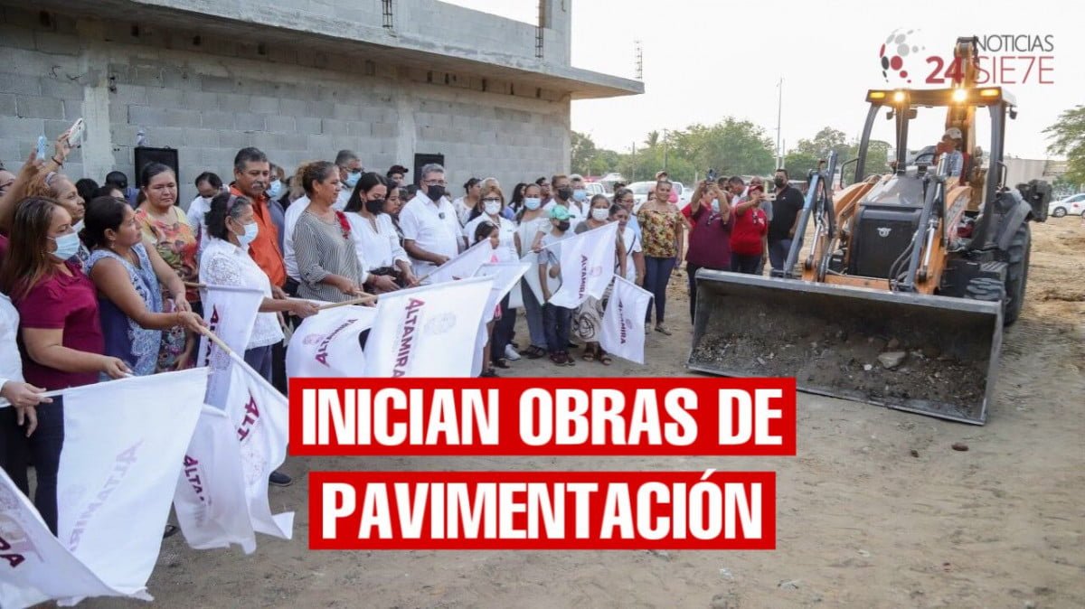 Dan banderazo para arranque de obras en Altamira 