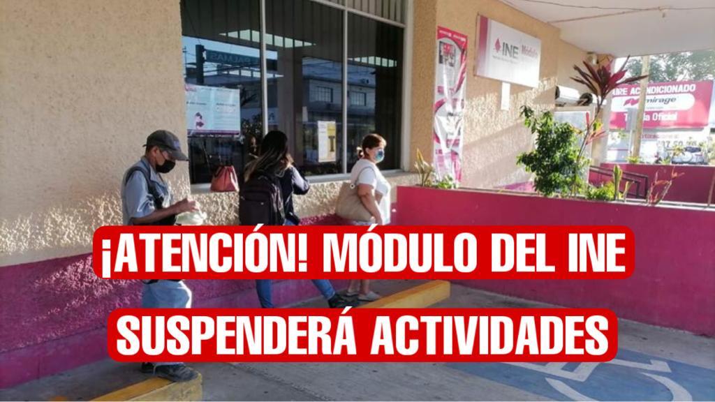 El Módulo de Atención Ciudadana del INE Tampico, suspenderá actividades el próximo 22 de julio