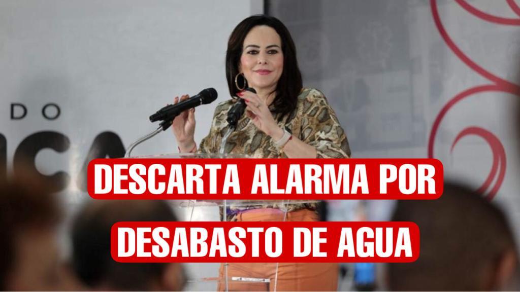 Descarta Carmen Lilia Canturosas alarma por desabasto de agua en Nuevo Laredo