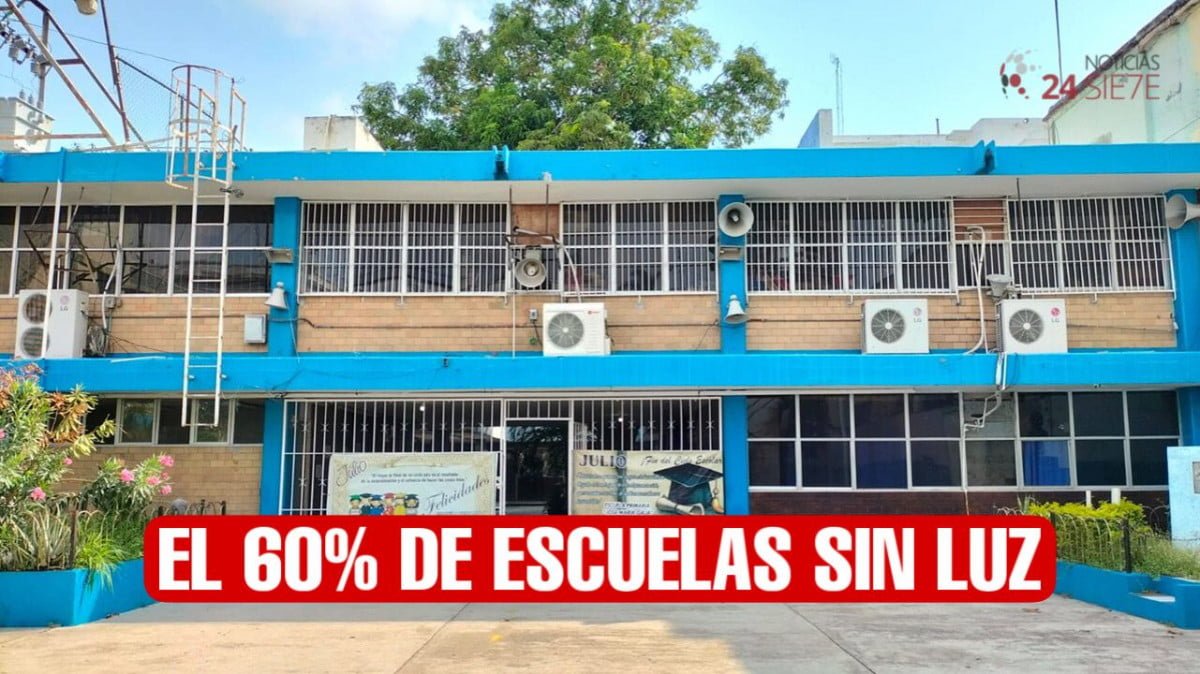 Con problemas de energía eléctrica el 60% de las escuelas en la zona sur