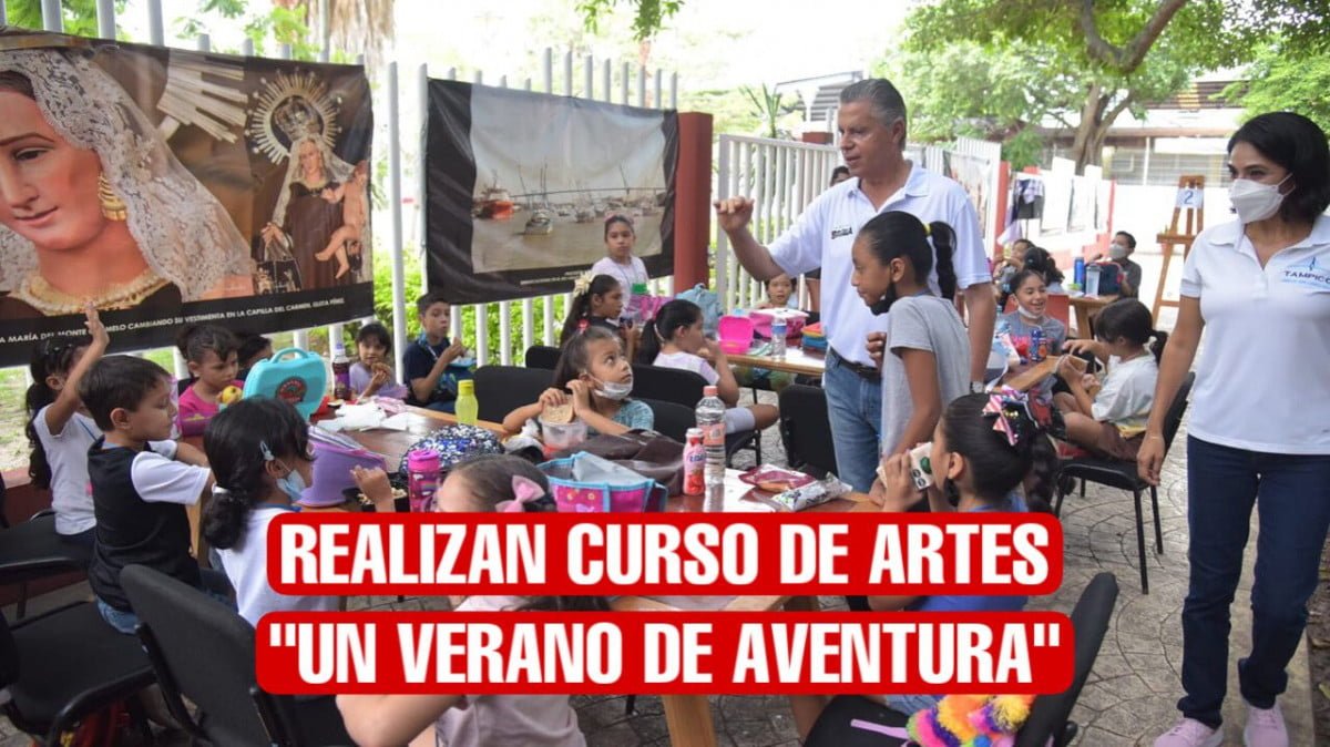 En verano, el Gobierno Municipal de Tampico acerca el arte a los niños
