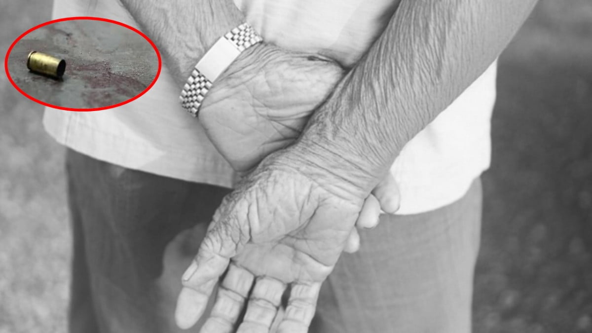 Bala perdida termina con la vida de un adulto mayor
